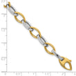 14K Two-Tone Polished Link Bracelet