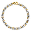 14K Two-Tone Polished Fancy Link Bracelet