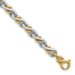 14K Two-Tone Polished Fancy Link Bracelet