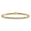 14K Two-Tone Polished Fancy Link Bracelet