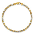 14K Two-Tone Polished Fancy Link Bracelet