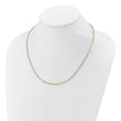 14K Two-Tone Polished Fancy Link Necklace
