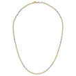 14K Two-Tone Polished Fancy Link Necklace