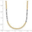 14K Two-Tone Polished Fancy Link Necklace