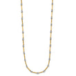 14K Two-Tone Polished Fancy Link Necklace