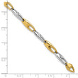 14K Two-Tone Polished Fancy Link Bracelet