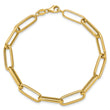 14K Polished Fancy Link Bracelet
