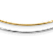 14K Two-tone Polished Reversible with 2in ext. Necklace