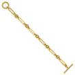 14K Polished Fancy Link Toggle Bracelet