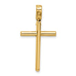 14K Polished Cross Pendant