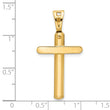 14K Polished Cross Pendant