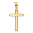 14K Polished Cross Pendant