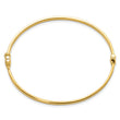 14K Polished Hinged Bangle
