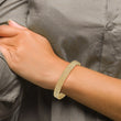 14K Two-tone Fancy Stretch Bangle Bracelet