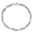 14K White Gold Polished Fancy Link Bracelet