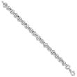 14k White Gold Polished Rolo Link Bracelet