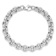 14k White Gold Polished Rolo Link Bracelet