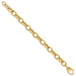 14K Polished Fancy Link 8in w/.5 ext. Bracelet