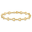 14K Polished Fancy Link 7.5in Bracelet