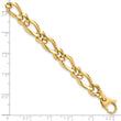 14K Polished Fancy Link 7.5in Bracelet