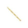 14K Yellow Gold Figaro Necklace with Hand-Polished Solid Links - 24