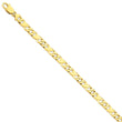 14K Yellow Gold Fancy Link Necklace with Hand-Polished Elegant Finish - 24