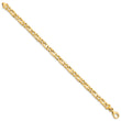 14K 8 inch 5.9mm Hand Polished Fancy Link with Fancy Lobster Clasp Bracelet
