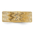14k Polished/Textured Stretch Ring