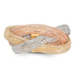 14k Tri-color Flexible Ring
