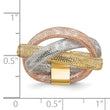 14k Tri-color Flexible Ring