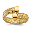 14K Mesh Bypass Stretch Ring