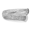 14K White Gold Mesh Bypass Stretch Ring