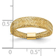 14K Mesh Tapered Stretch Ring