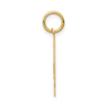 14k Medium Satin Number 34 Charm