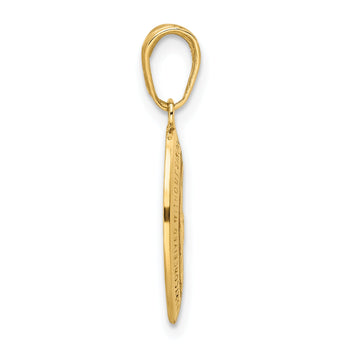 14k Red Enameled Miraculous Medal Pendant