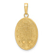 14k Red Enameled Miraculous Medal Pendant