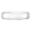 Platinum 6mm Comfort-Fit Wedding Band Size 4