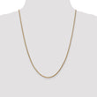 14K 16 inch 2.1mm Diamond-cut Spiga with Lobster Clasp Chain