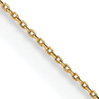 14K 24 inch .75mm Cable with Spring Ring Clasp Pendant Chain