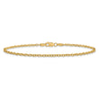 14K 9 inch 2.2mm Forzantine Cable with Lobster Clasp Anklet