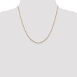 14K 14 inch 1.45mm Solid Diamond-cut Cable with Lobster Clasp Chain