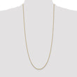 14K 14 inch 1.45mm Solid Diamond-cut Cable with Lobster Clasp Chain