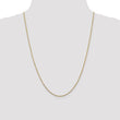 14K 14 inch 1.45mm Solid Diamond-cut Cable with Lobster Clasp Chain