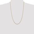 14K 14 inch 1.45mm Solid Diamond-cut Cable with Lobster Clasp Chain