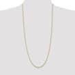 14K 14 inch 1.45mm Solid Diamond-cut Cable with Lobster Clasp Chain