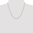 14K 16 inch 1.65mm Solid Diamond-cut Cable with Lobster Clasp Chain