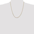 14K 16 inch 1.65mm Solid Diamond-cut Cable with Lobster Clasp Chain