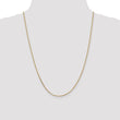 14K 16 inch 1.65mm Solid Diamond-cut Cable with Lobster Clasp Chain