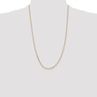 14K 16 inch 1.65mm Solid Diamond-cut Cable with Lobster Clasp Chain