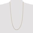14K 16 inch 1.65mm Solid Diamond-cut Cable with Lobster Clasp Chain